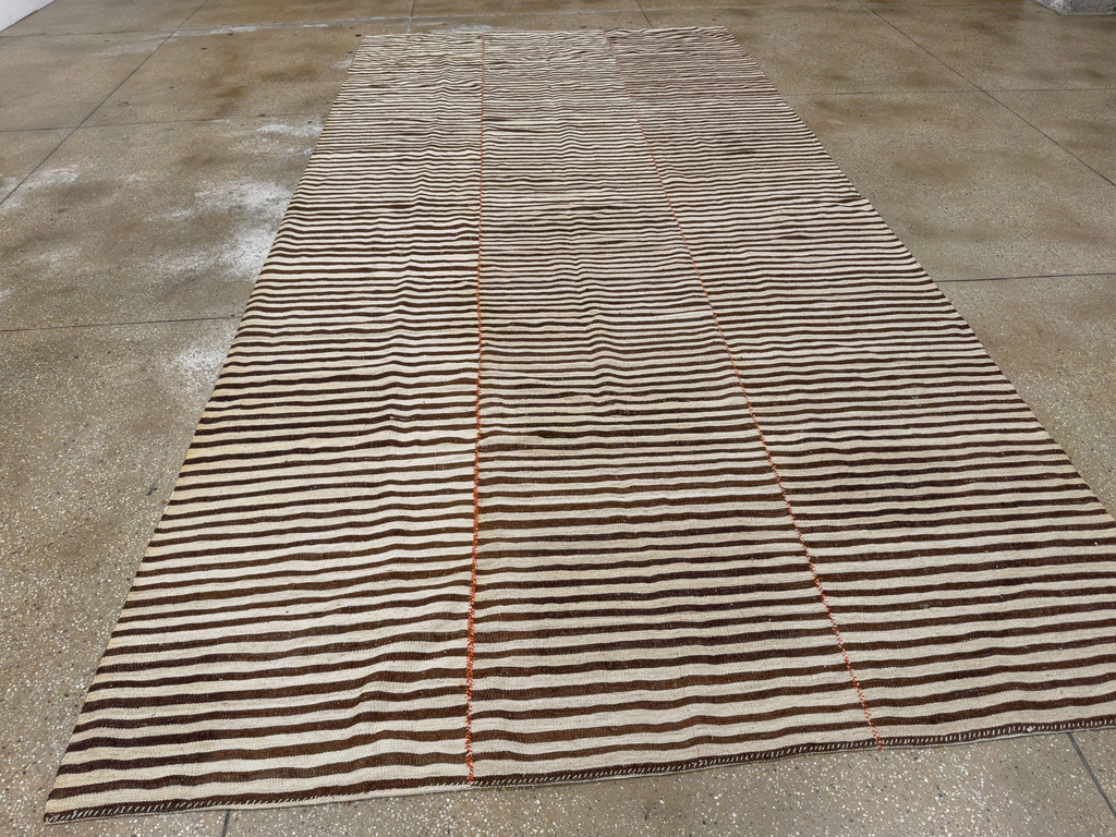 Vintage Persian Flatweave Kilim Gallery Rug, No.22485 - Gsblank