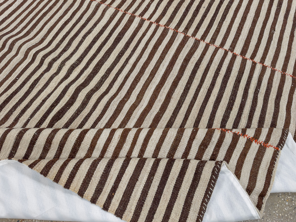 Vintage Persian Flatweave Kilim Gallery Rug, No.22485 - Gsblank