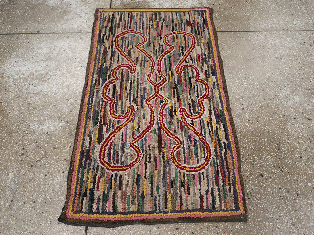 Antique American Hook Rug, No.22493 - Gsblank