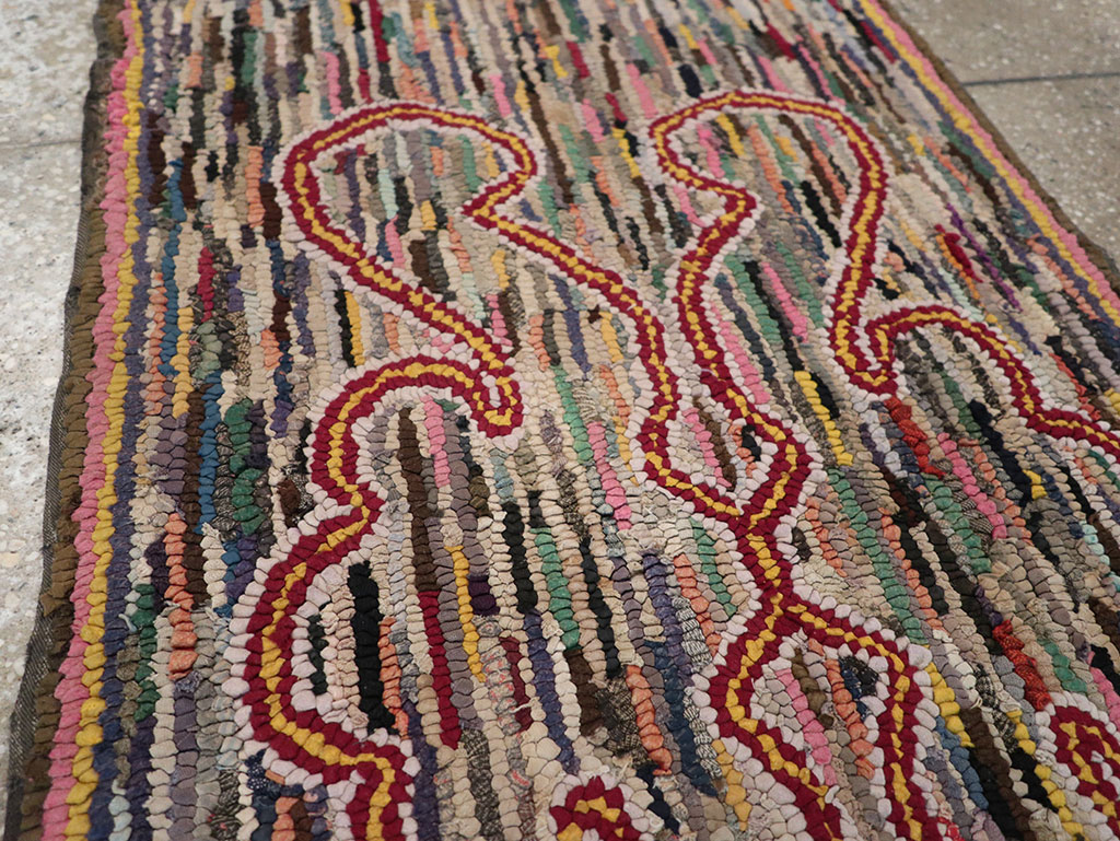 Antique American Hook Rug, No.22493 - Gsblank