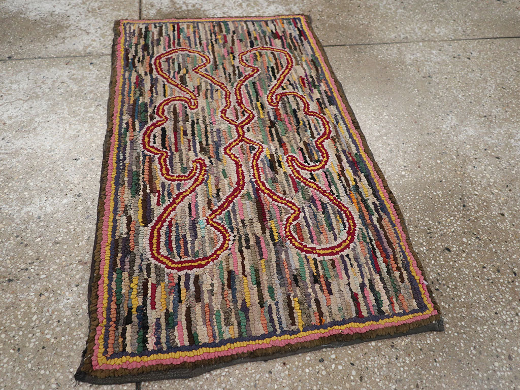 Antique American Hook Rug, No.22493 - Gsblank