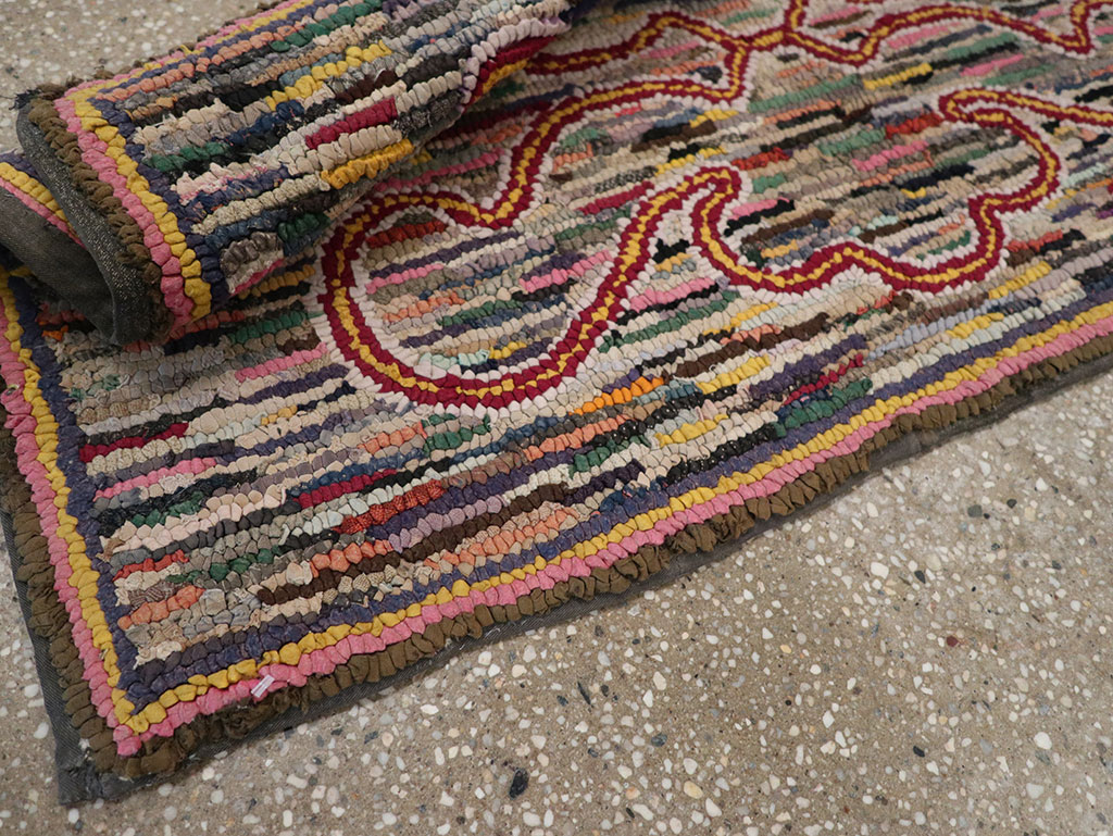 Antique American Hook Rug, No.22493 - Gsblank