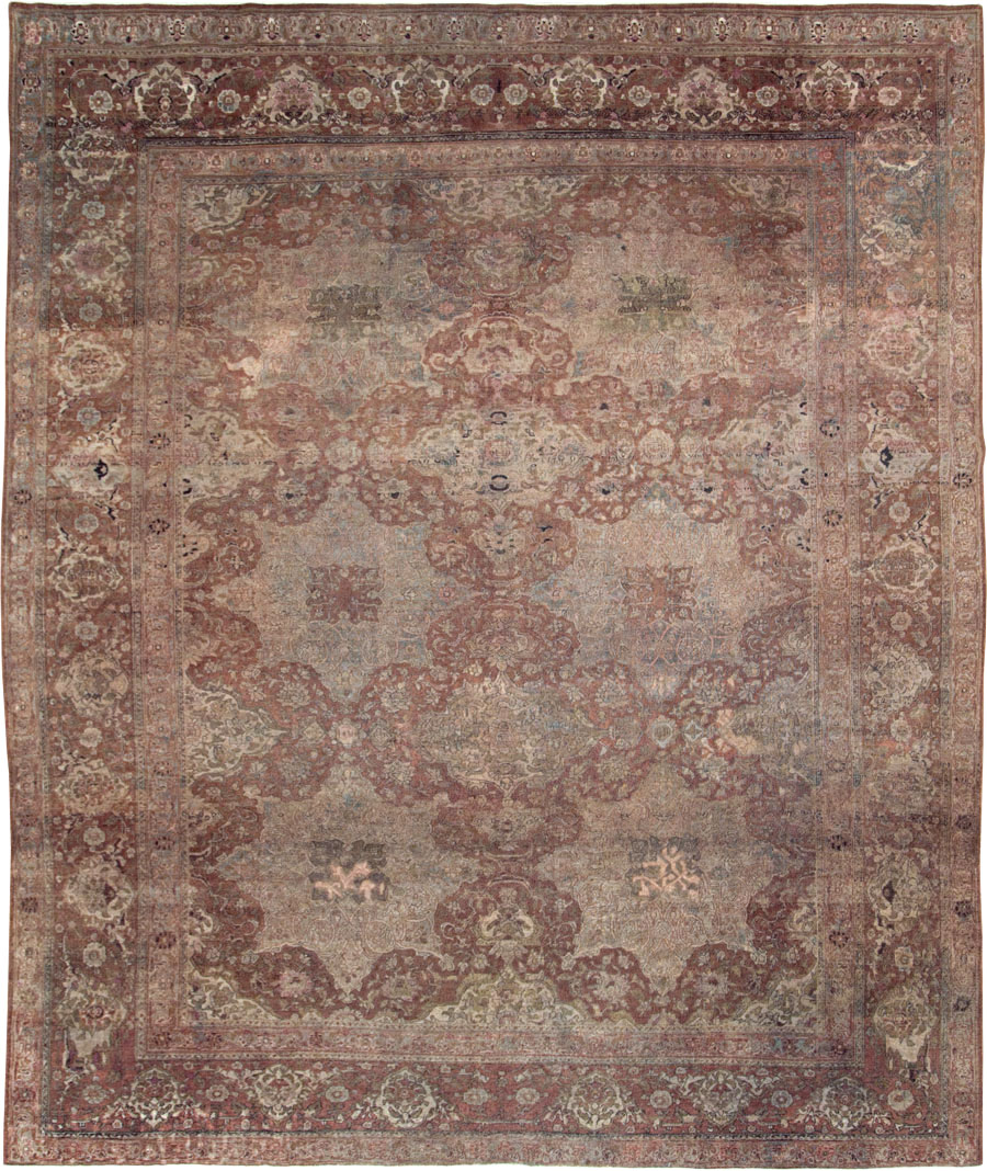 Antique Persian Isfahan Carpet, No.22505 - Gsblank