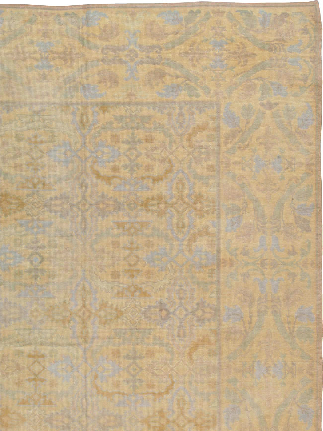 Vintage Spanish Cuenca Oversize Carpet, No.22524 - Gsblank