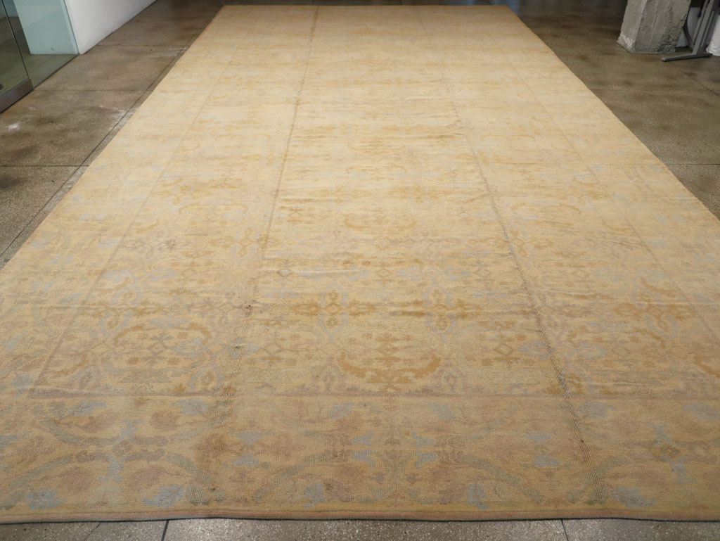 Vintage Spanish Cuenca Oversize Carpet, No.22524 - Gsblank