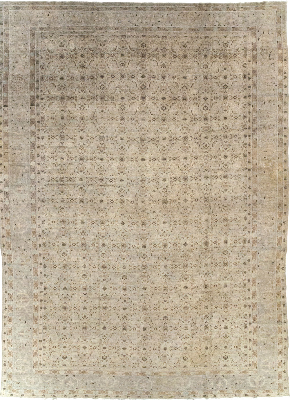 Antique Persian Senneh Tabriz Room Size Carpet, No.22533 - Gsblank