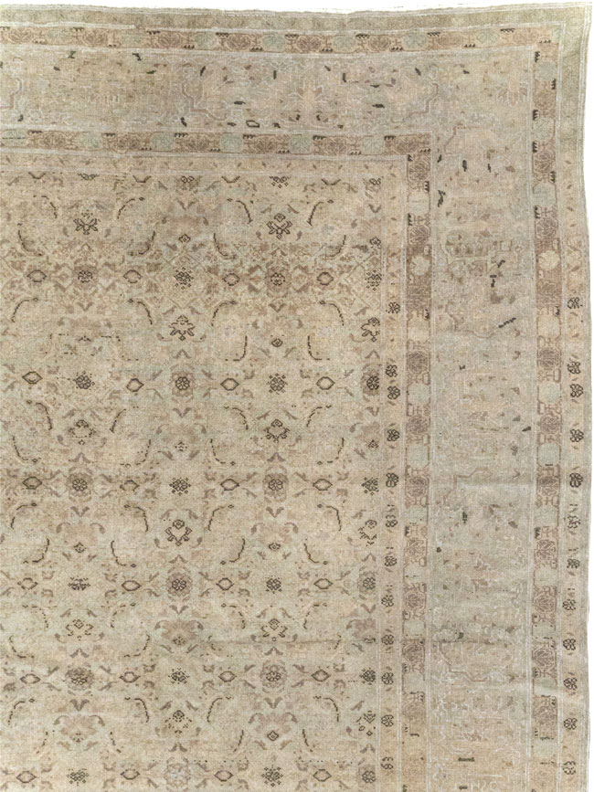 Antique Persian Senneh Tabriz Room Size Carpet, No.22533 - Gsblank