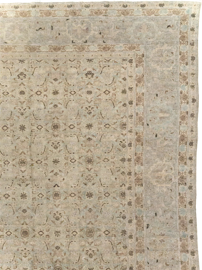 Antique Persian Senneh Tabriz Room Size Carpet, No.22533 - Gsblank