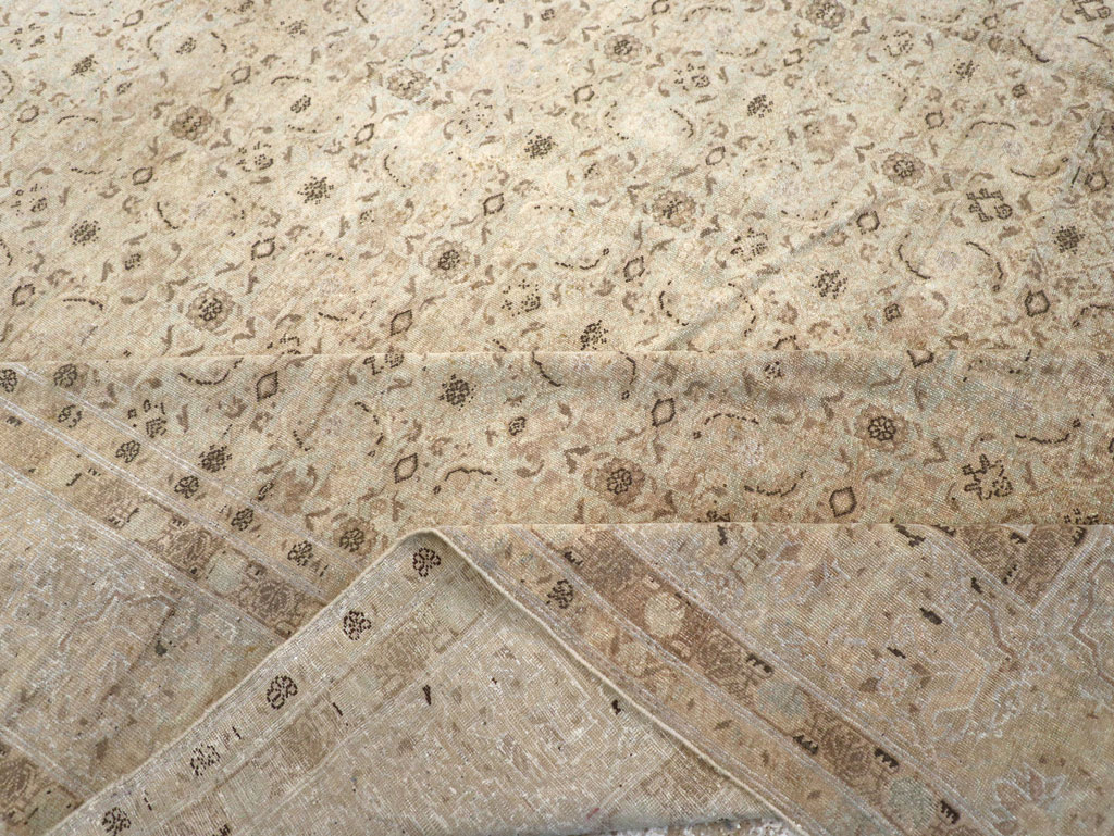 Antique Persian Senneh Tabriz Room Size Carpet, No.22533 - Gsblank