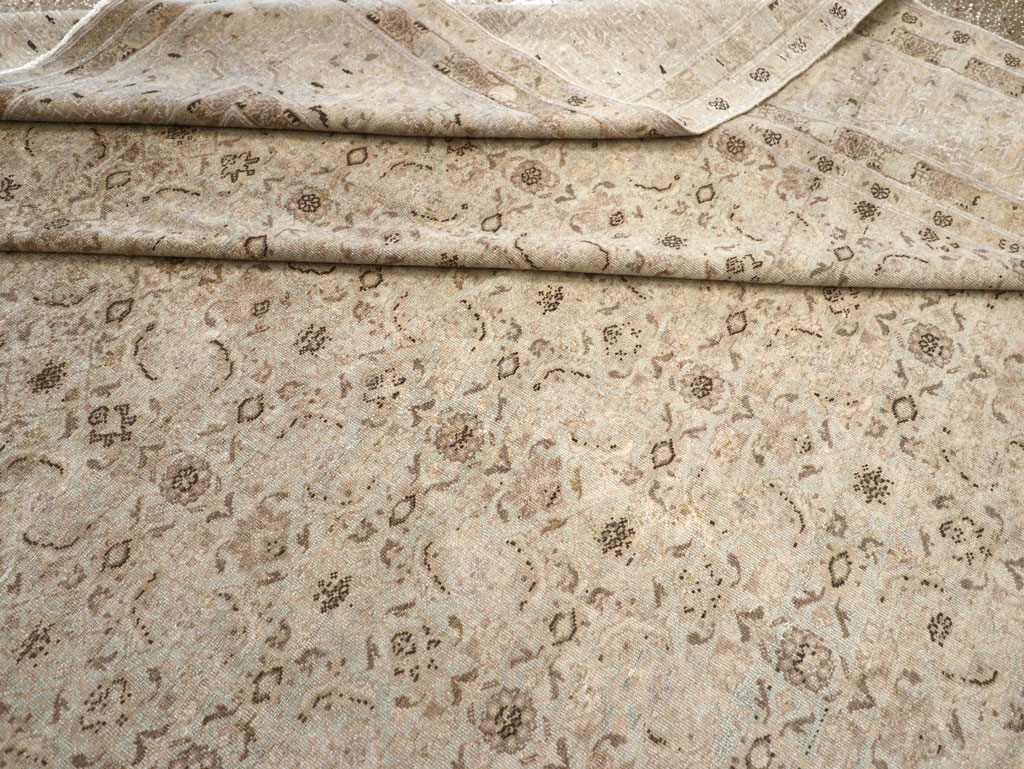 Antique Persian Senneh Tabriz Room Size Carpet, No.22533 - Gsblank