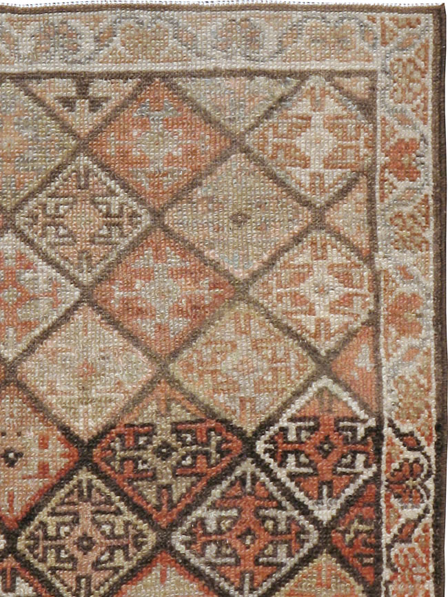 Antique Persian Kurdish Square Rug (Pair: 1 of 2), No.22534 - Gsblank