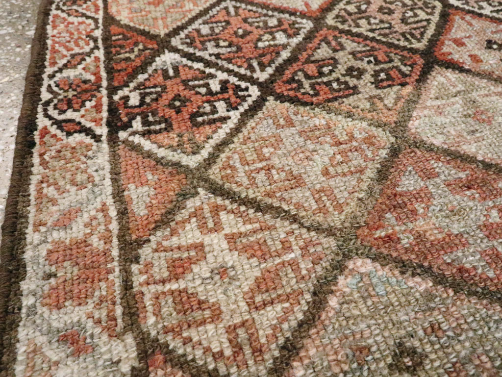 Antique Persian Kurdish Square Rug (Pair: 1 of 2), No.22534 - Gsblank