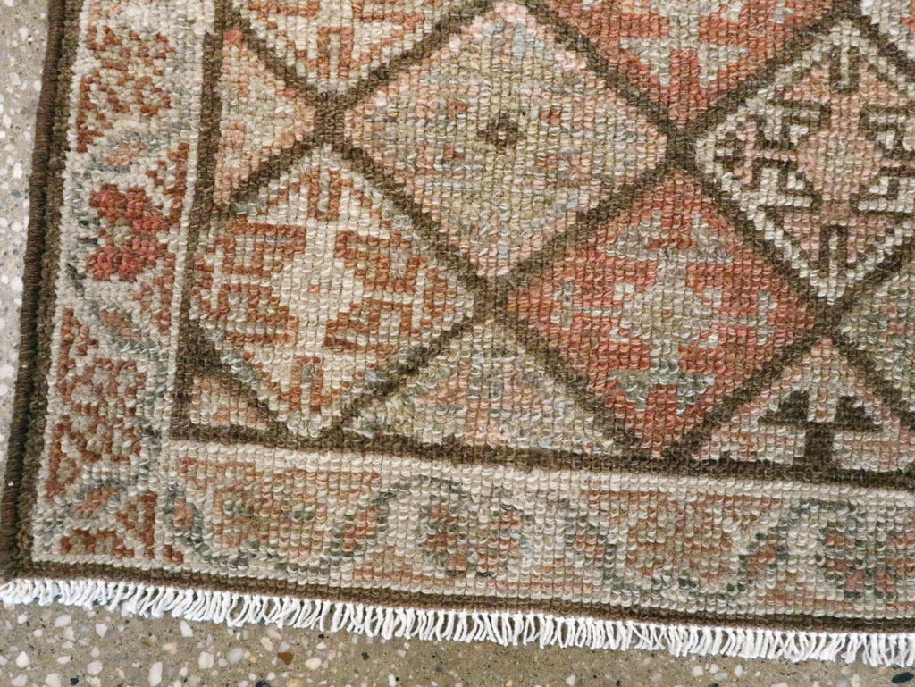 Antique Persian Kurdish Square Rug (Pair: 1 of 2), No.22534 - Gsblank