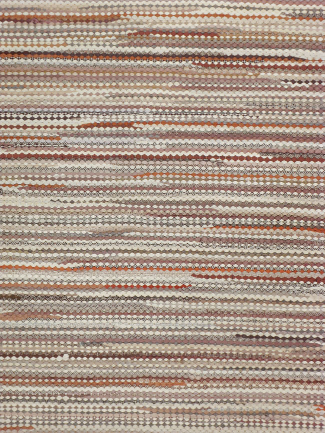 Vintage American Braided Long and Narrow Gallery Carpet, No.22535 - Gsblank