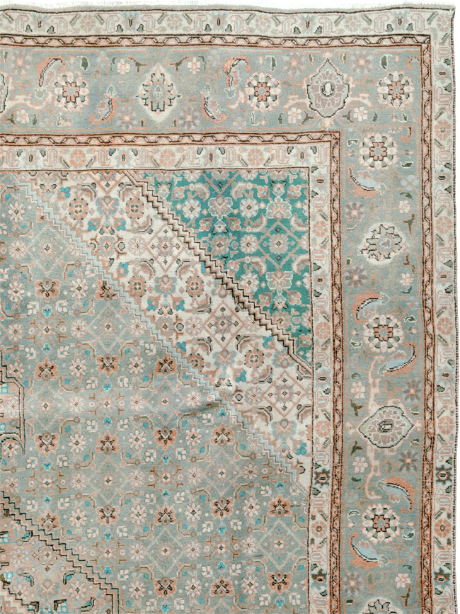 Vintage Persian Tabriz Room Size Carpet, No.22542 - Gsblank