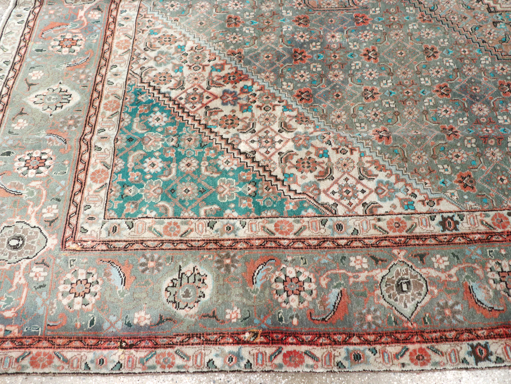 Vintage Persian Tabriz Room Size Carpet, No.22542 - Gsblank