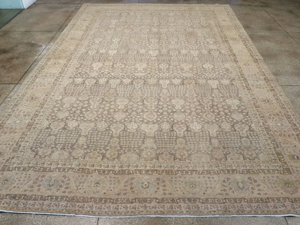 Antique Persian Tabriz Large Carpet, No.22547 - Gsblank