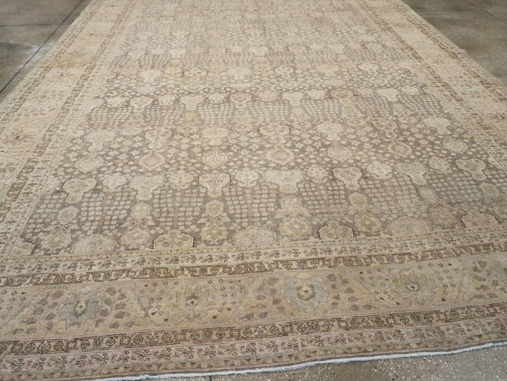 Antique Persian Tabriz Large Carpet, No.22547 - Gsblank