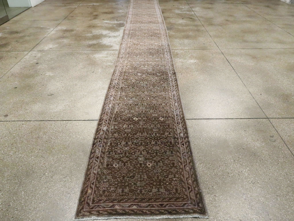 Vintage Persian Malayer Long Runner, No.22548 - Gsblank