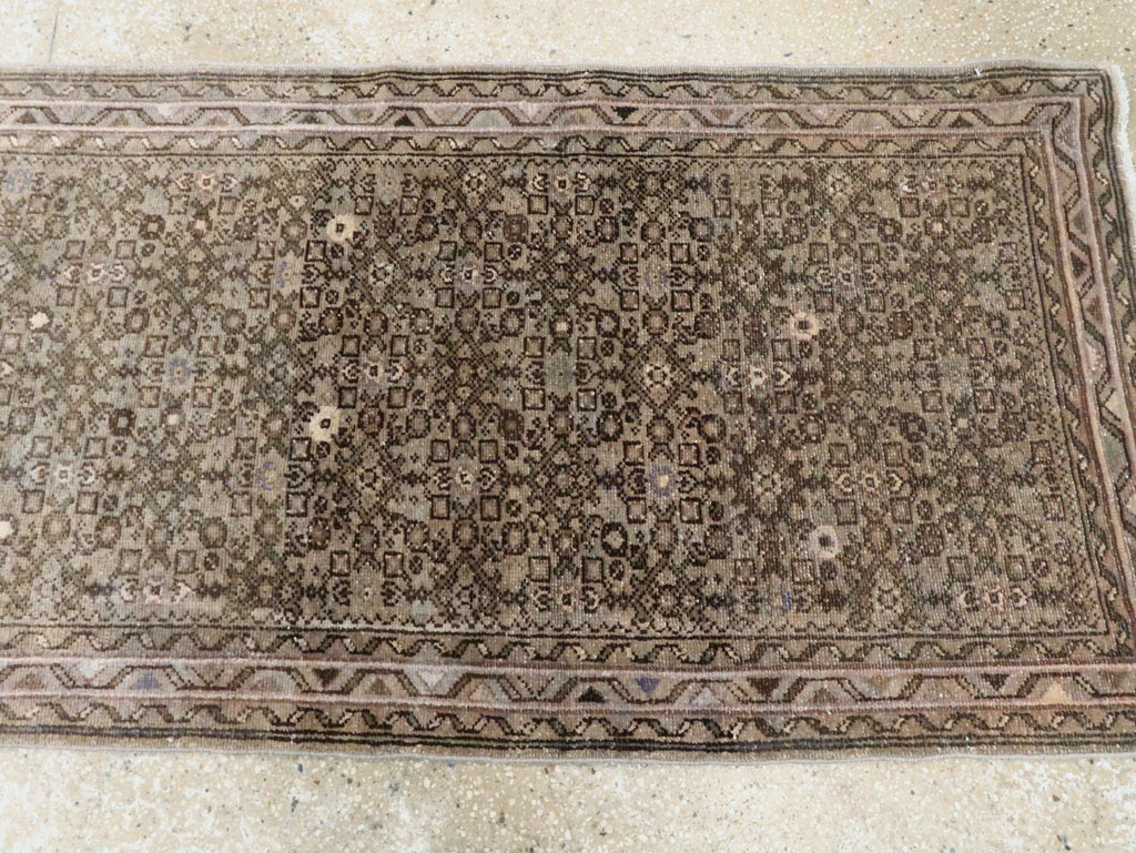Vintage Persian Malayer Long Runner, No.22548 - Gsblank
