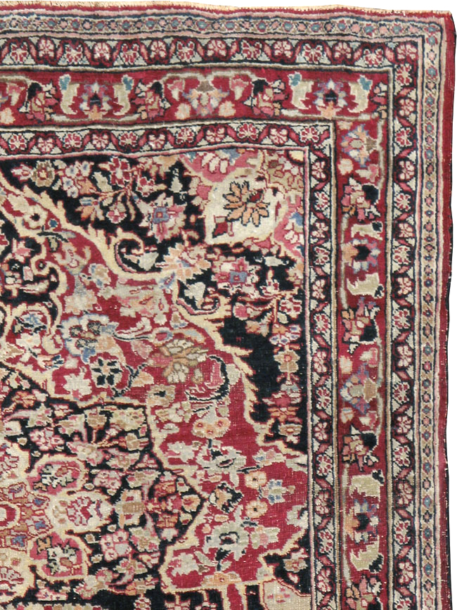 Vintage Persian Mashad Rug, No.22550 - Gsblank