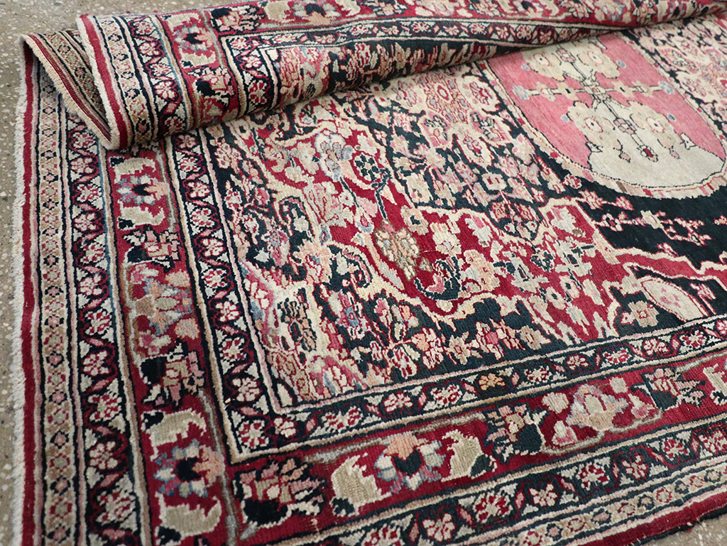 Vintage Persian Mashad Rug, No.22550 - Gsblank