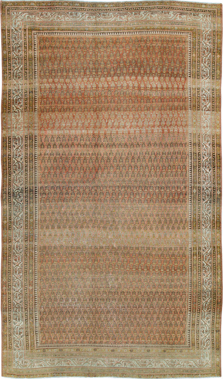 Antique Persian Malayer Room Size Carpet, No.22552 - Gsblank
