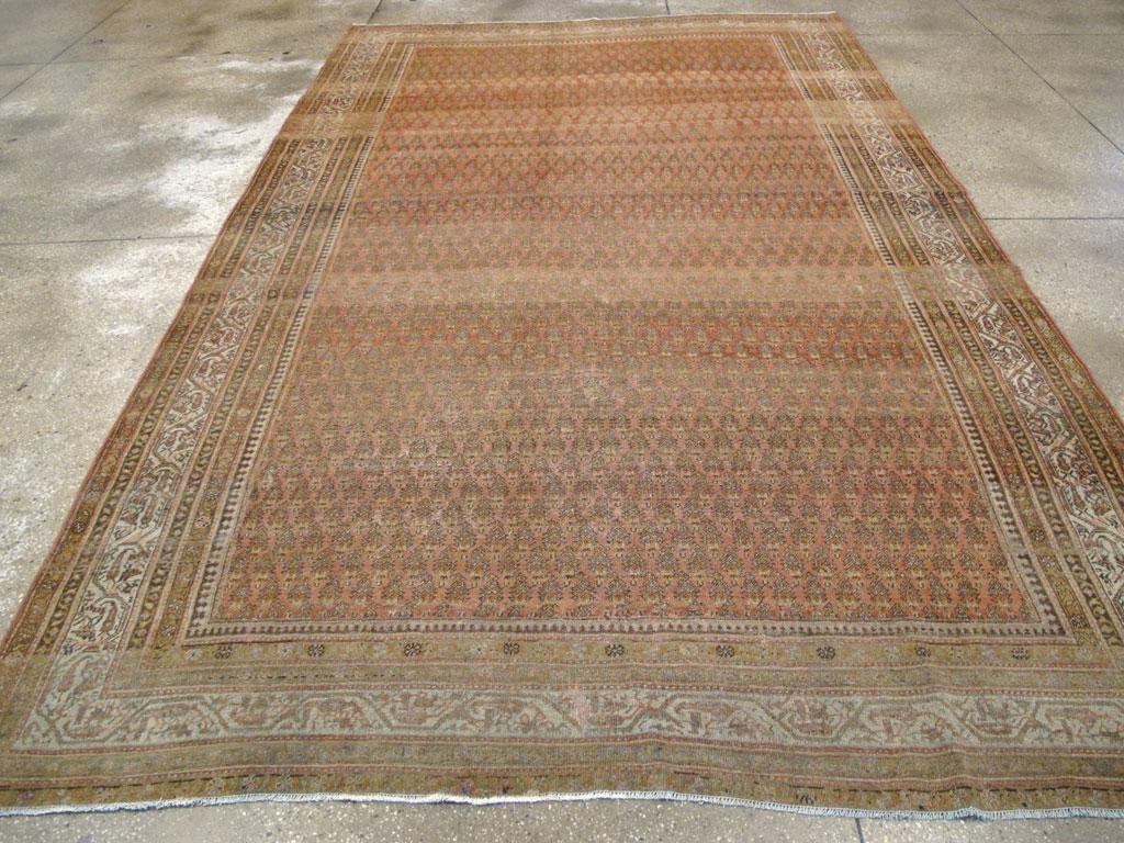 Antique Persian Malayer Room Size Carpet, No.22552 - Gsblank