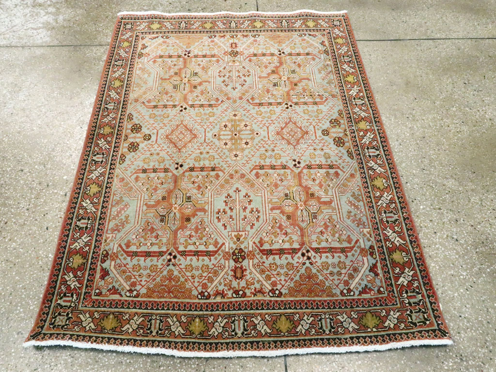 Vintage Persian Joshegan Rug, No.22554 - Gsblank