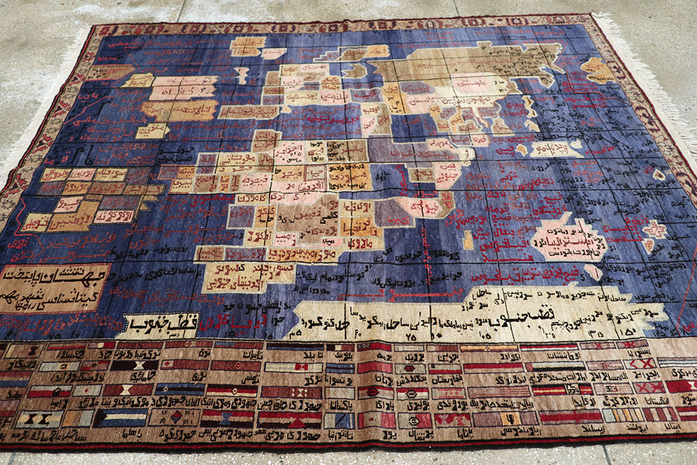 Vintage Afghan War Pictorial Rug, No.22566 - Gsblank