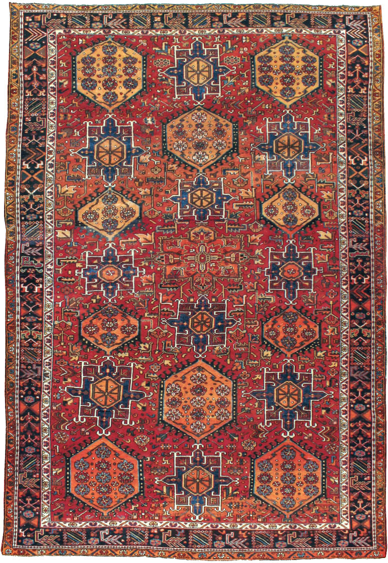 Vintage Persian Karajeh Carpet, No.22567 - Gsblank