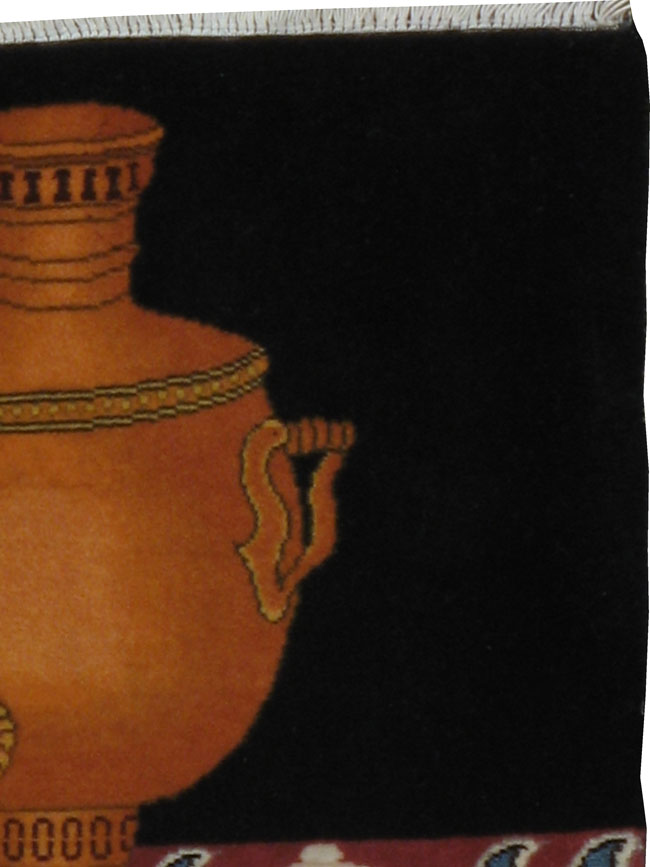 Vintage Persian Tabriz Pictorial Rug, No.22580 - Gsblank