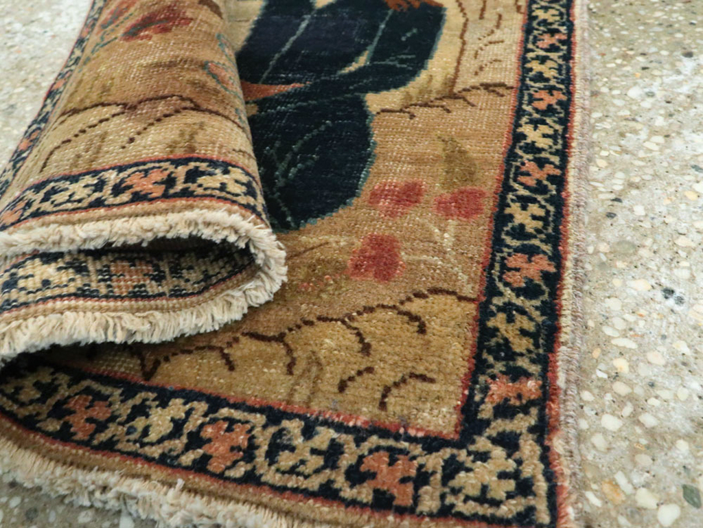 Vintage Persian Tabriz Pictorial Rug (Pair: 2 of 2), No.22596 - Gsblank