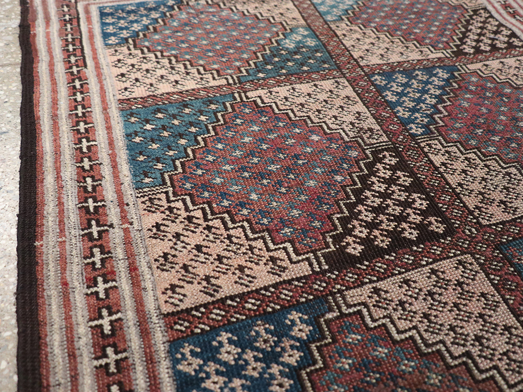 Antique Central Asia Turkoman Throw Rug, No.22598 - Gsblank