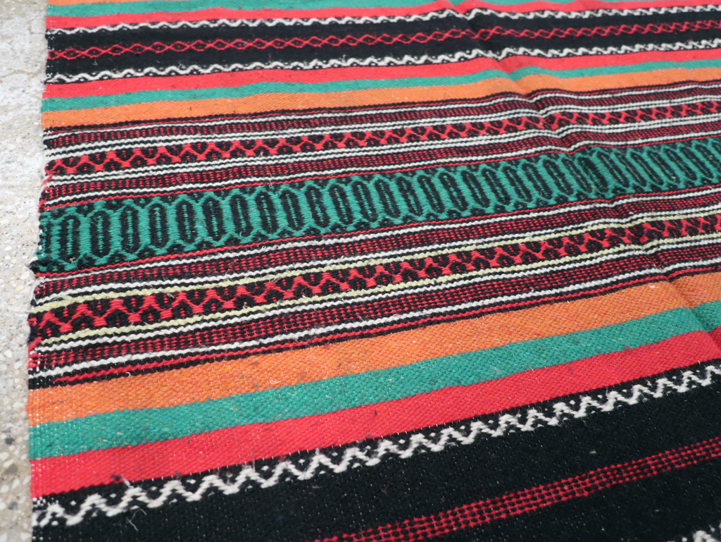 Vintage Mexican Kilim Blanket, No.22600 - Gsblank