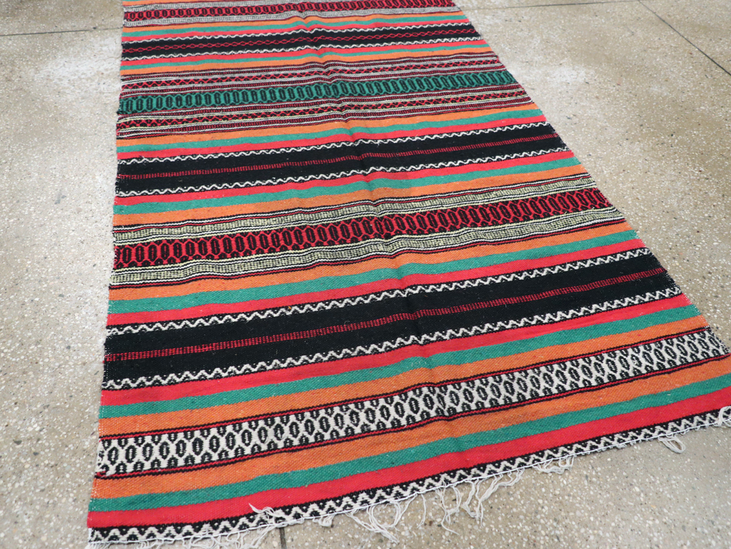 Vintage Mexican Kilim Blanket, No.22600 - Gsblank