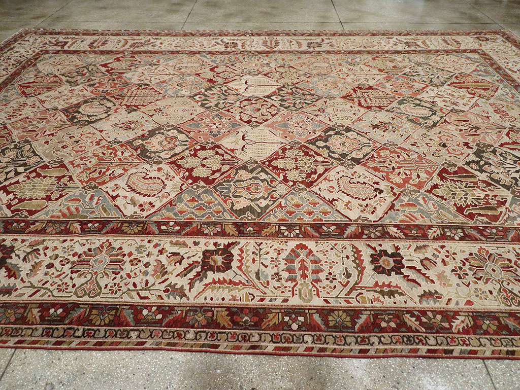 Antique Persian Bakhtiari Large Carpet, No.22602 - Gsblank
