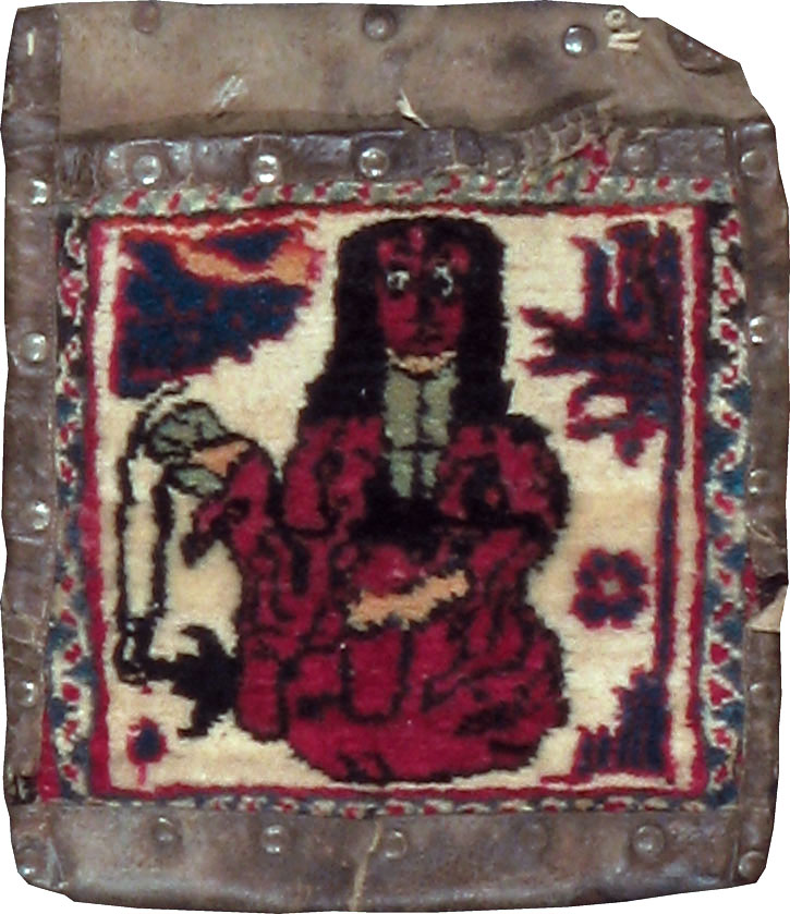 Antique Persian Mashad Pictorial Bag, No.22612 - Gsblank