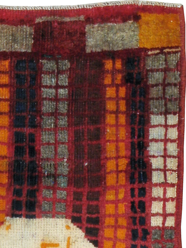 Vintage Persian Gabbeh Rug, No.22620 - Gsblank