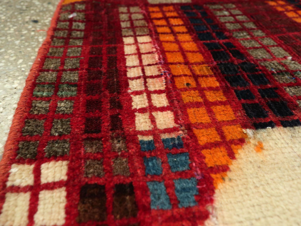 Vintage Persian Gabbeh Rug, No.22620 - Gsblank