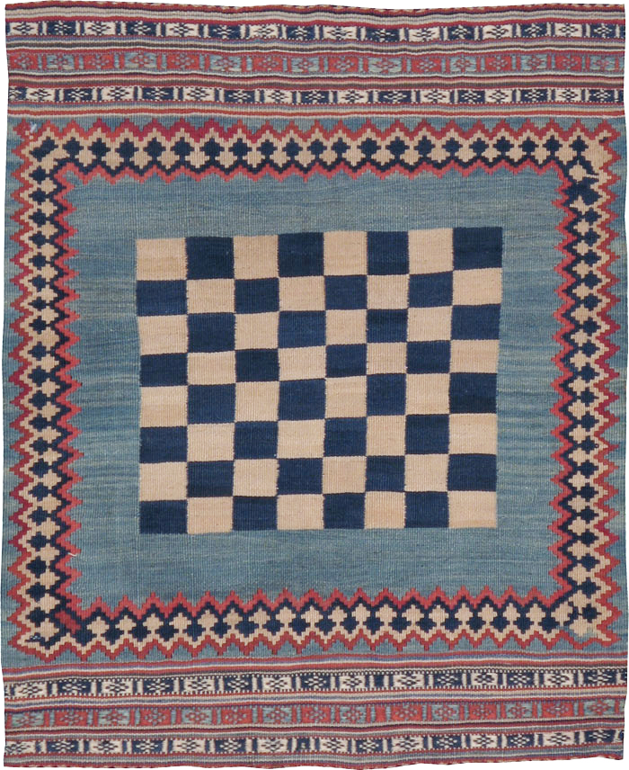 Antique Persian Flat-weave Kilim, No.22626 - Gsblank