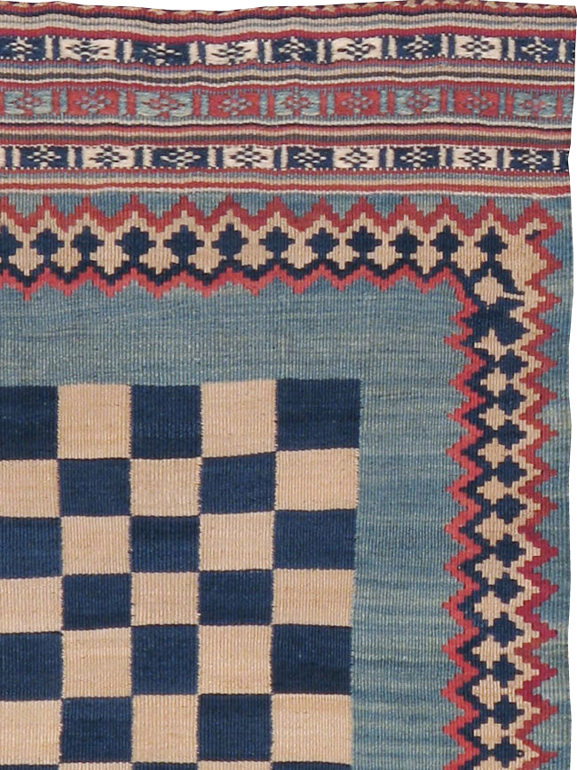 Antique Persian Flat-weave Kilim, No.22626 - Gsblank