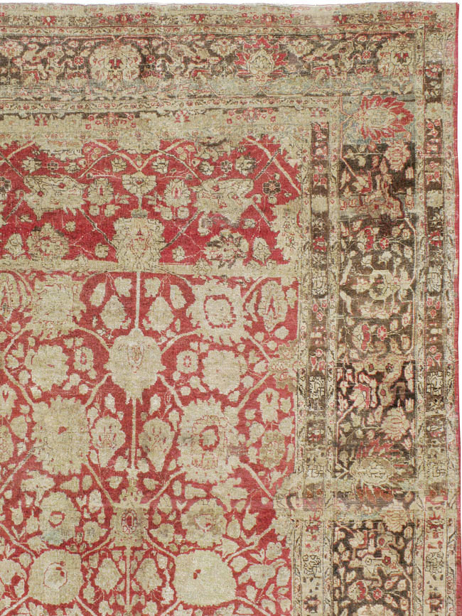 Antique Persian Tabriz Rug, No.22636 - Gsblank