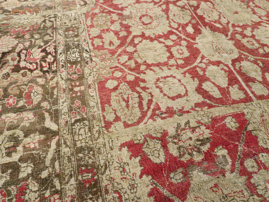 Antique Persian Tabriz Rug, No.22636 - Gsblank