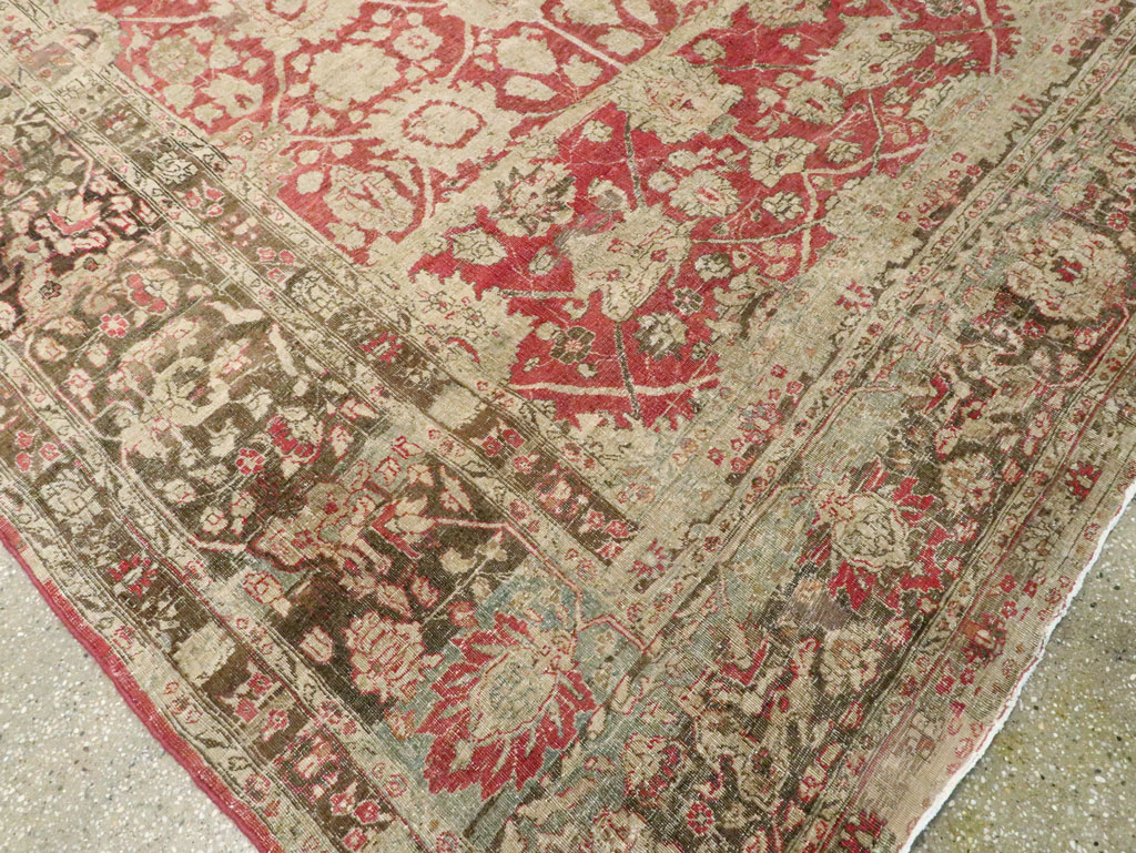 Antique Persian Tabriz Rug, No.22636 - Gsblank