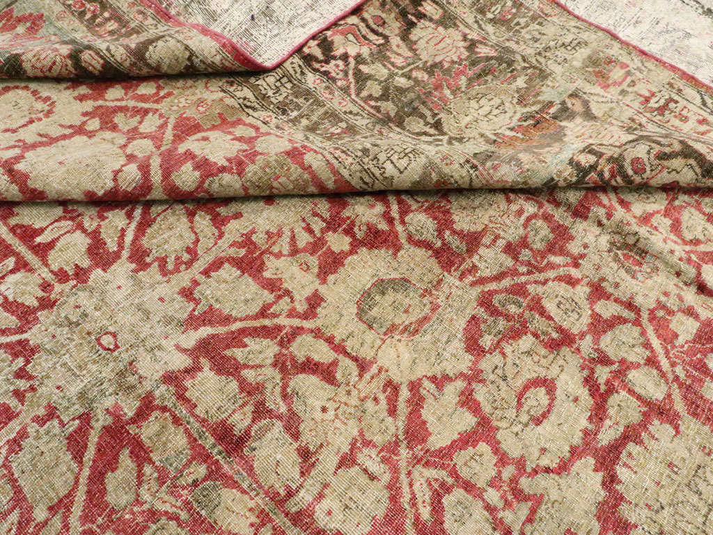 Antique Persian Tabriz Rug, No.22636 - Gsblank