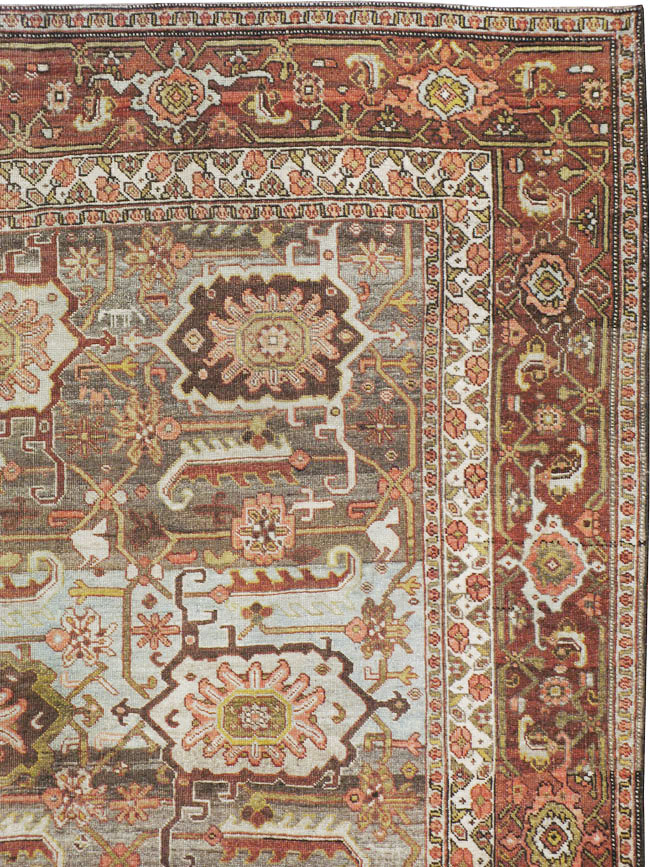 Antique Persian Bidjar Long Carpet, No.22637 - Gsblank