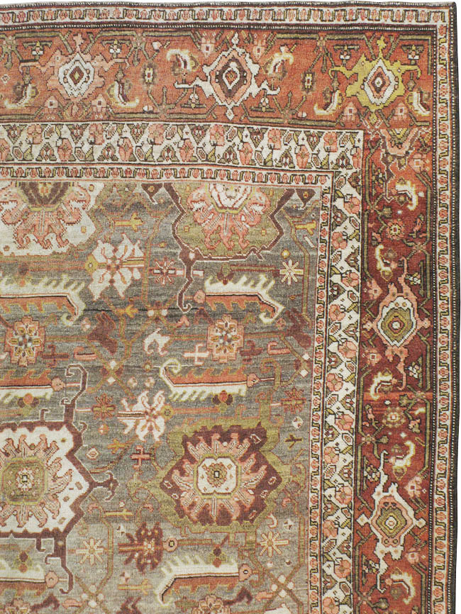 Antique Persian Bidjar Long Carpet, No.22637 - Gsblank