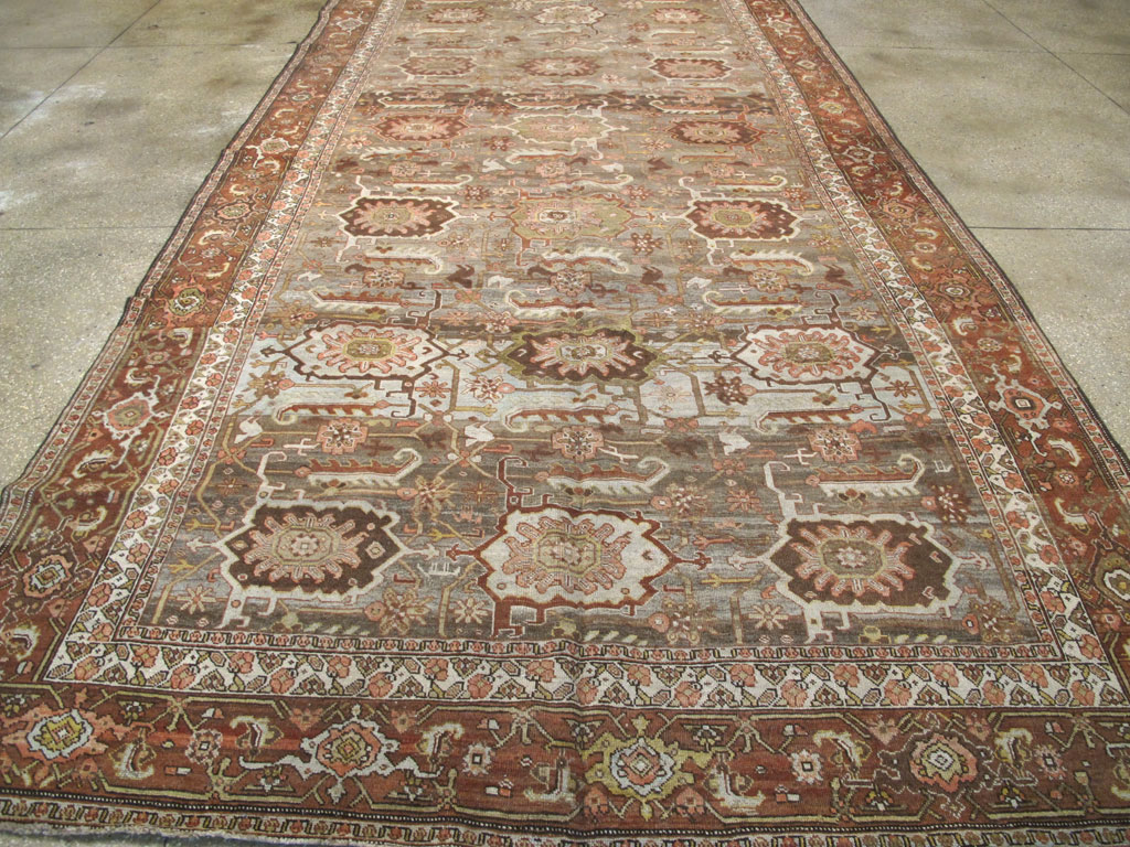 Antique Persian Bidjar Long Carpet, No.22637 - Gsblank