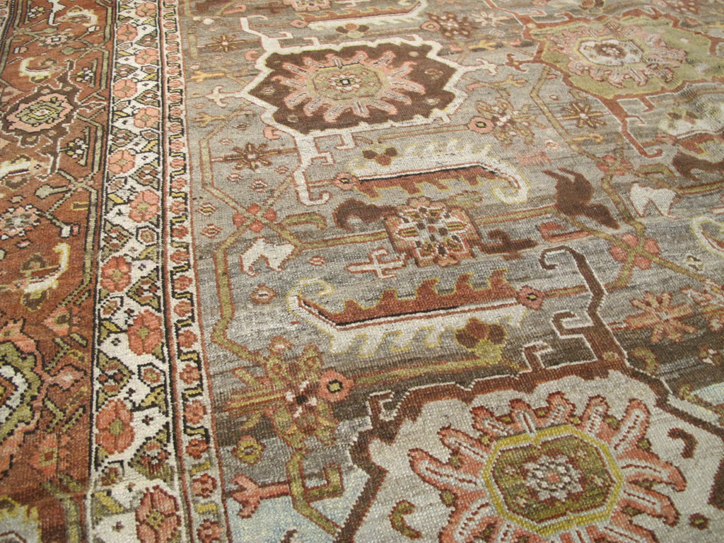 Antique Persian Bidjar Long Carpet, No.22637 - Gsblank